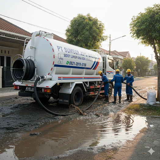 sedot lumpur banjir